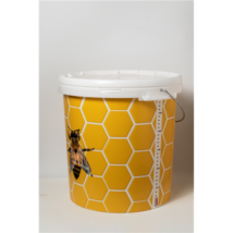 Méhészet Vödör, 40 kg-os műanyag méhsejtmintás