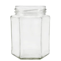 Méhészet Hexagon 390 ml üveg (T070)