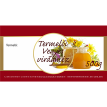 Méhészet Címke bianco Vegyes virág 500g
