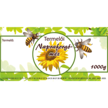 Méhészet Címke bianco Napraforgó 1000 g