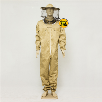 Méhészet Méhészoveráll levehető kalappal barna XXL