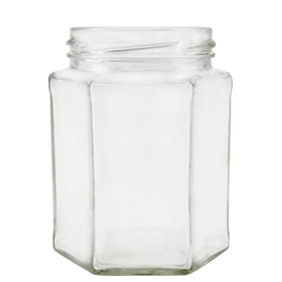 Méhészet Hexagon 390 ml üveg (T070)