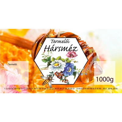 Méhészet Címke bianco Hárs 1000 g - akciós