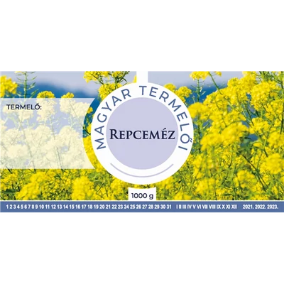 Méhészet Címke bianco Repce 1000g