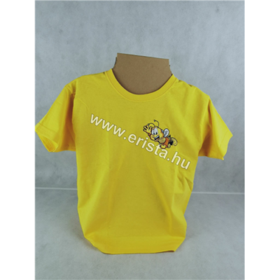 Méhészet Gyerek kerek nyakú póló 9-11  éves korig napraforgó sárga